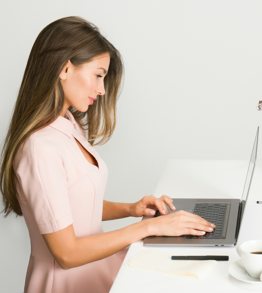 Person at desk